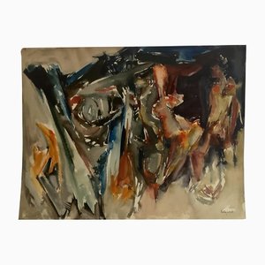 Saby Viricel Artias, Abstraction, 1963, Aquarelle et Encre