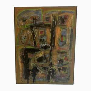 Gilbert Lassale, Abstrakte Malerei, 1995, Acryl auf Leinwand