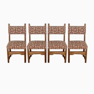 Early Twentieth Century Oak Chairs in the Style of Monastic, Set of 4