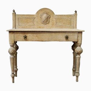 Victorian Bleached Oak Hall Table