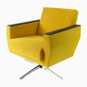 Mid-Century Upholstered Swivel Lounge Chair, 1960s