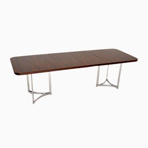 Wood & Chrome Dining Table from Merrow Associates