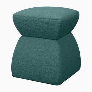 Pouf Cusi in Paon Mohair di KABINET