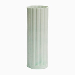 Column Vase in Mint Green by Tommaso Mirabella Roberts