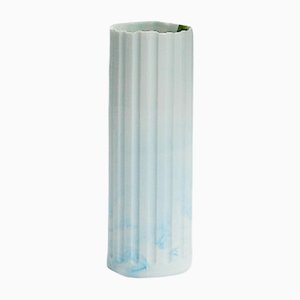 Column Vase in Light Blue by Tommaso Mirabella Roberts