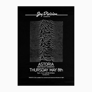 Joy Division Original Vintage UK Concert Poster, Edinburgh, 1980