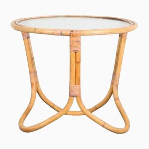Rattan Coffee Table from Rohé Noordwolde, Netherlands, 1950s