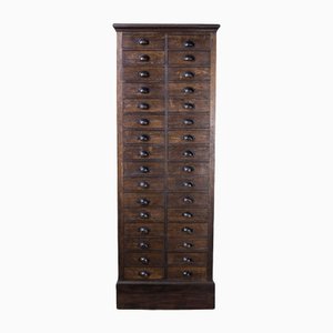 French Atelier Bank of Thirty Two Drawers, 1940s