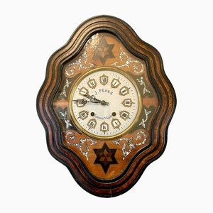 Antique Victorian Quality French Wall Clock Signed J Peres