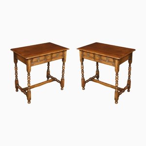 Tables d'Appoint en Chêne, 17ème Siècle, Set de 2