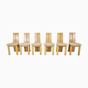Dining Chairs by Rob & Dries Van Den Berghe for Van Den Berghe Pauvers, 1980s, Set of 6