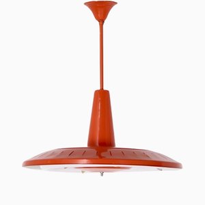 Lampe à Suspension UFO Orange, 1960s