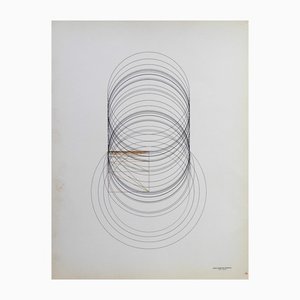 Romano Zanotti, Développement à partir du carré et de ses actions, Watercolor & Ink on Paper