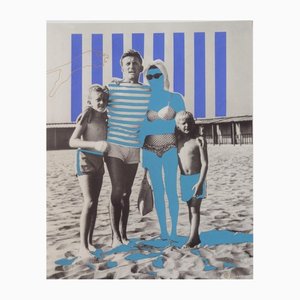 Patrick Cambolin, Kirk à la plage, Acrylic on Paper