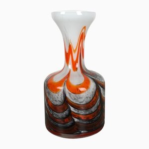 Große mehrfarbige Vintage Pop Art Vase von Opaline Florence, Italien, 1970er