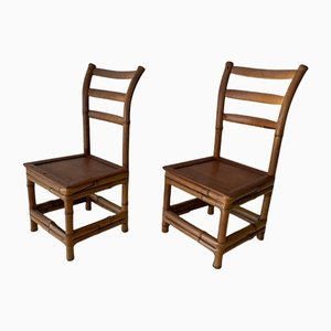 Bamboo Childrens Chair, 1960s, Set of 2