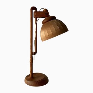 Wooden Table Lamp by Hans-Agne Jakobsson for Ab Ellysett Markaryd, Sweden, 1960s