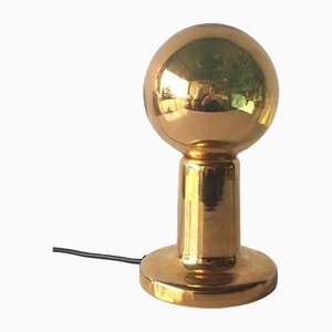 NTD Gold Metal Ball Desk Lamp from Philips, 1970s