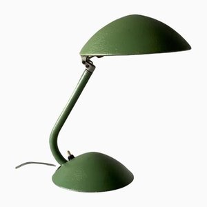 Grüne italienische Mid-Century Mushroom Schreibtischlampe von Nottilux, Italien, 1950er