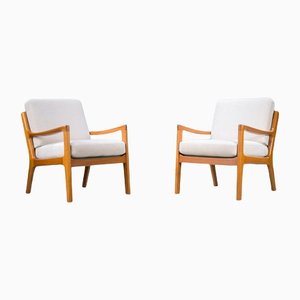 Set of Mid-Century Teak Senator Lounge Chairs by Ole Wanscher