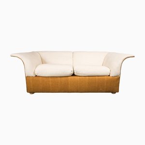 Vintage Brown Linen Sofa, 1970s