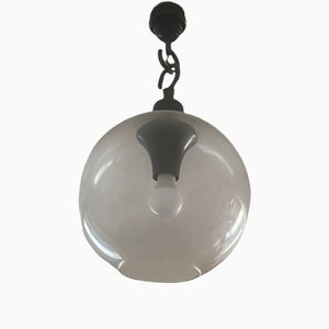Model Boccia LS10 Pendant Lamp with Small Transparent Glass Sphere by Luigi Caccia Dominioni for Azucena, 1970s