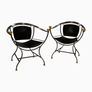 Set of Italian Pompei Armchairs by Alberto Orlandi, 1970s