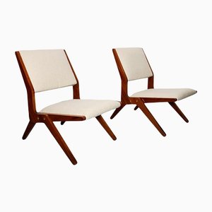 Mid-Century Italian Lounge Chairs by Augusto Romano, Set of 2