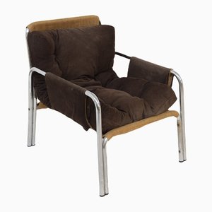 Poltrona in velluto di Gae Aulenti, anni '60