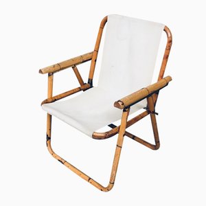 Mid-Century Modern Bamboo Folding Chair, 1960s