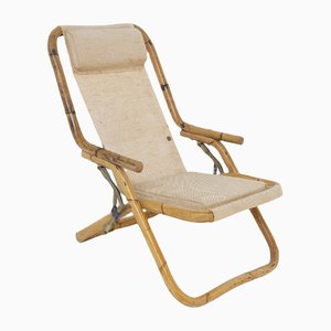 Italian Bamboo Lounge Chair by Del Vera, 1950