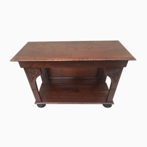 Pine & Walnut Console Table, 1940s