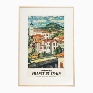 Affiche de Voyage Découverte de la France en Train