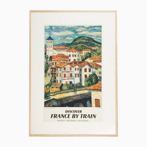 Discover France by Train Travel Poster