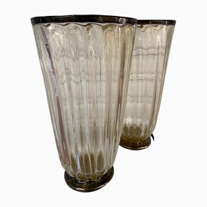 Murano Vases by Toso, 1980s, Set of 2