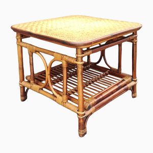 Rattan Square Side Table