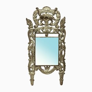 Italienischer Spiegel mit Blattsilber, 1700er