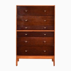 Mid-Century Scandinavian Style Teak & Brass Chest of Drawers or Tallboy by John & Sylvia Reid for Stag