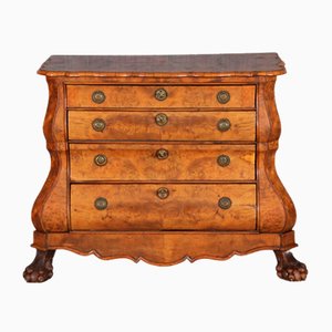 Petite Commode Baroque Antique en Noyer, Pays-Bas, 18ème Siècle