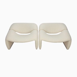 Mid-Century F598 Groovy Chairs by Pierre Paulin for Artifort, 1980s, Set of 2