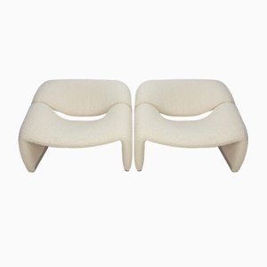 Mid-Century F598 Groovy Chairs by Pierre Paulin for Artifort, 1980s, Set of 2