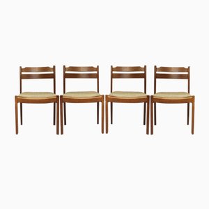 Teak Dining Chairs from Dyrlund, 1960s, Set of 4