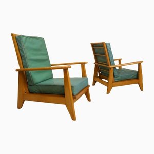 System Armchairs, 1940s, Set of 2