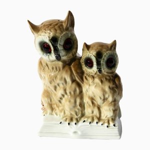 Lampada da profumo Mother Owl and Chick di Carl Scheidig, Germania, anni '30