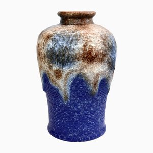 Ice-Blue Fat Lava Floor-Vase from Dümler & Breiden