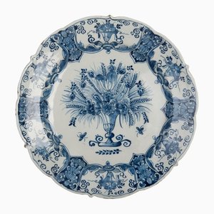 Large Blue and White Dish from Delft, 1750