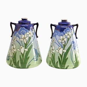 Vases by Keller & Guérin for Luneville, France, 1910s, Set of 2