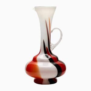 Florentine Pitcher Vase in Opaline Glass, 1955