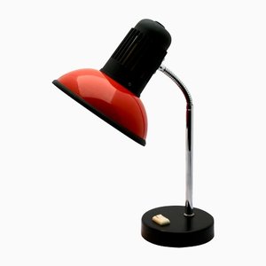 Red Adjustable Desk or Side Table Lamp from Massive, 1970s