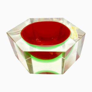 Vide-poche italiano de cristal de Murano de Flavio Poli